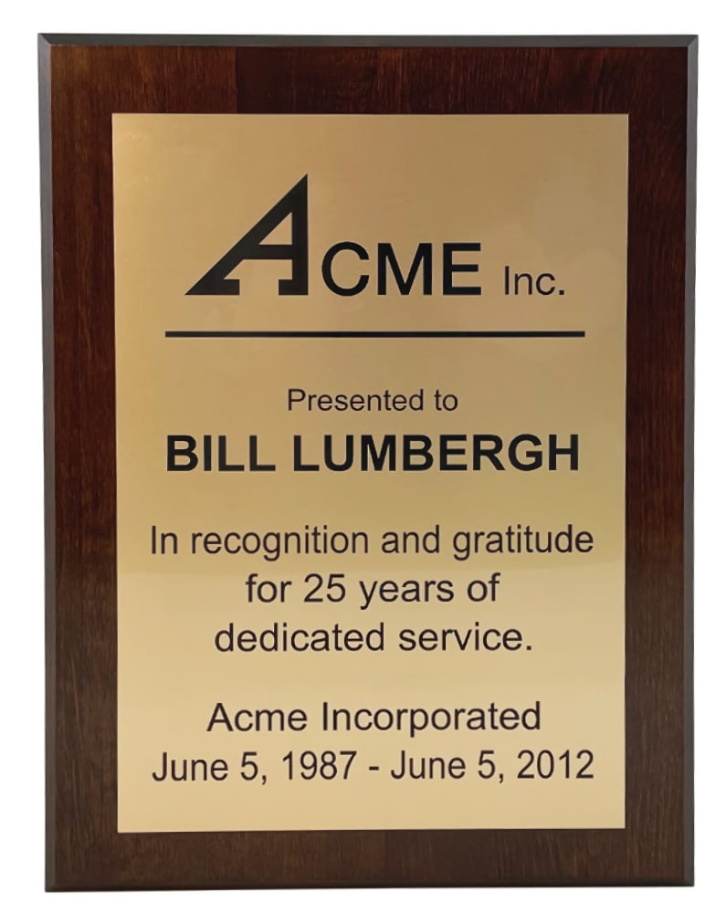 Award Plaque